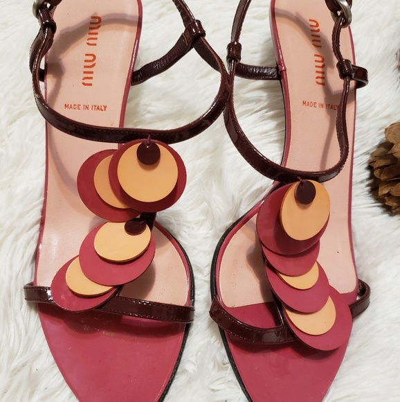 SOLD!!!!!MiuMiu Kitten Heel Sandals - Picture 4 of 4